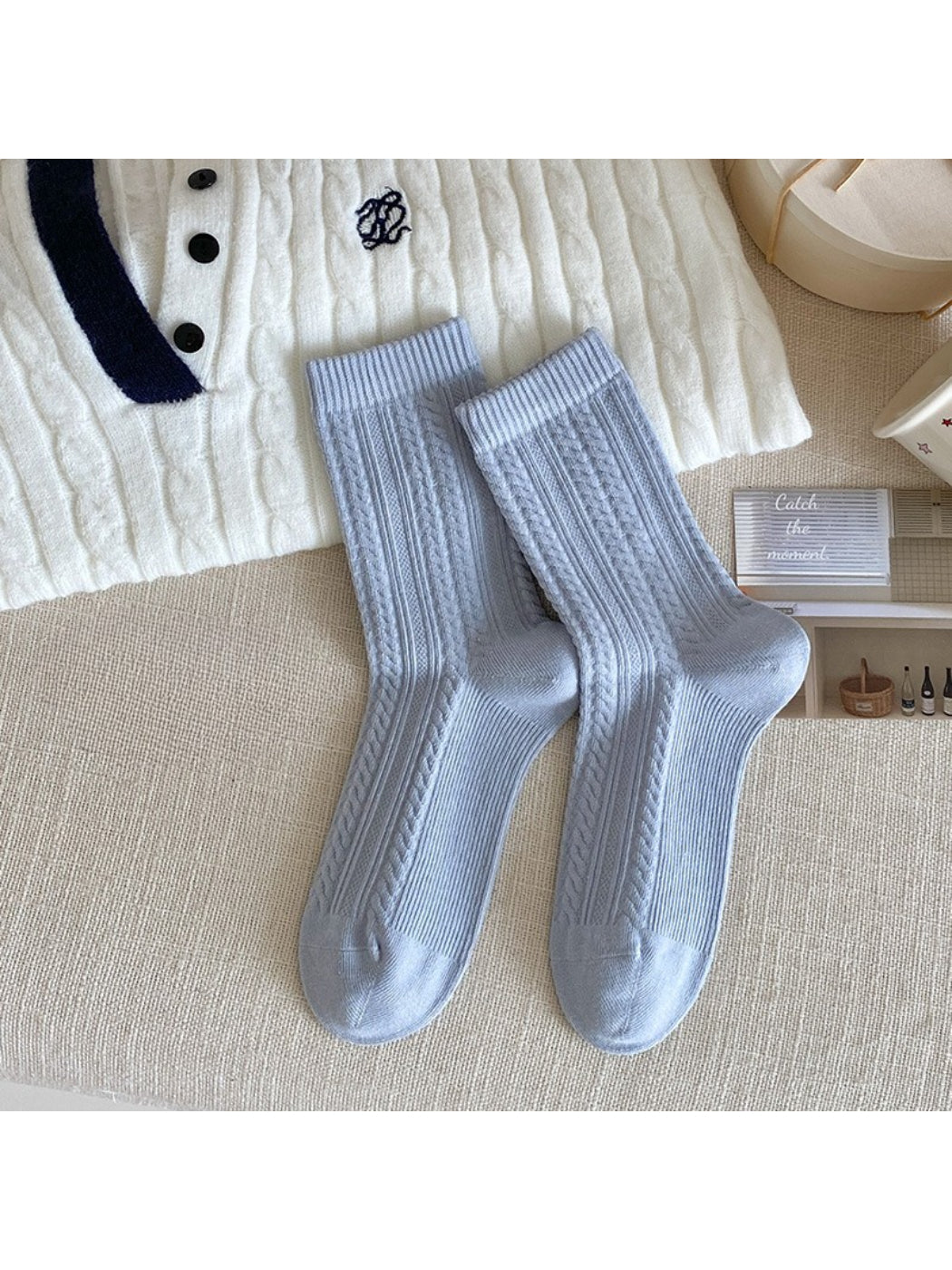 Rufia Textured Knit Crew Socks product image 8