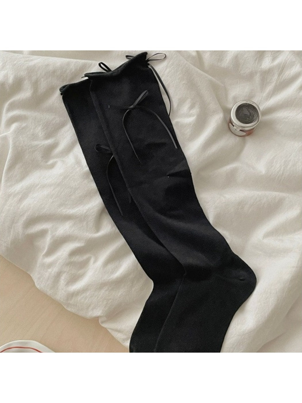 Rufia - Sweet Bow Detail Mid-Calf Slouch Socks