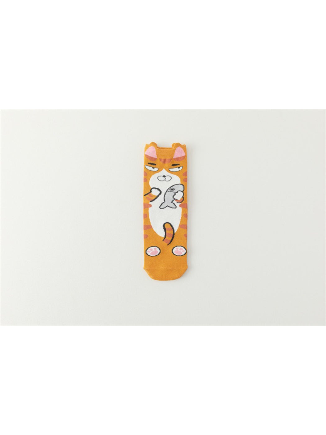 Rufia - Playful Kitty Faces Crew Socks