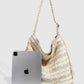 Cosbai - Rainbow Woven Single-shoulder Bag with Large Capacity