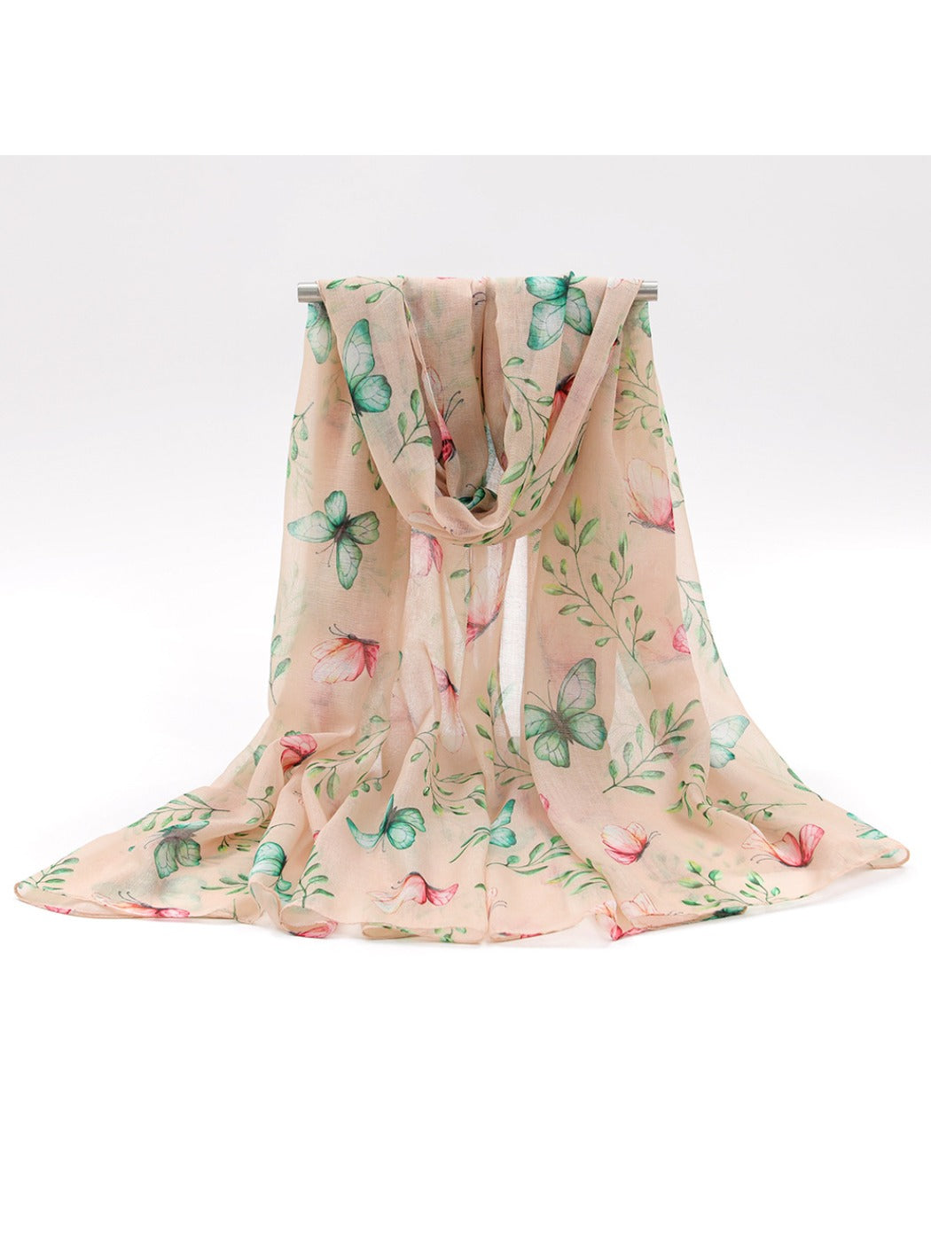 Scarvii - Simple Butterfly Print Winter Scarf