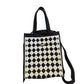 Cosbai - Black & White Large Capacity Tote Bag - Bold & Spacious