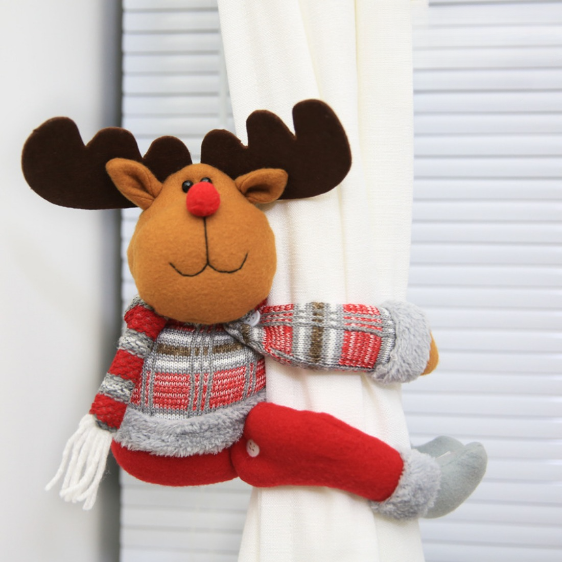 Xris - Christmas Cartoon Curtain Tiebacks