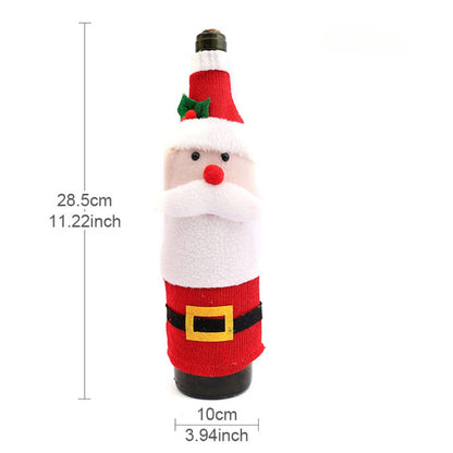 Xris - Christmas Knitted Wine Bottle Cover