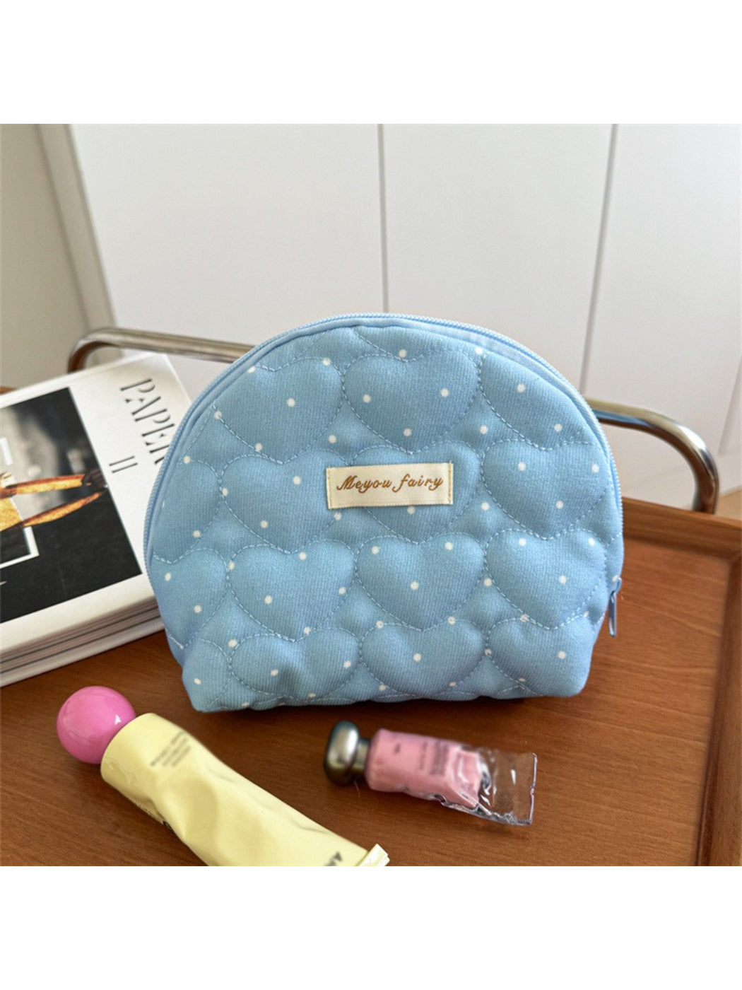Cosbai Colorful Polka Dot Zip Bag product image