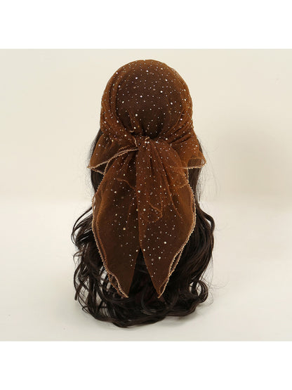 Scarvii - Sparkle Dot Fashion Square Scarf