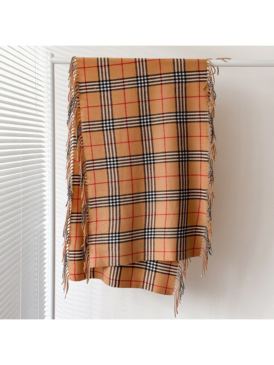 Scarvii – Tassel Fringe Plaid Scarf & Shawl