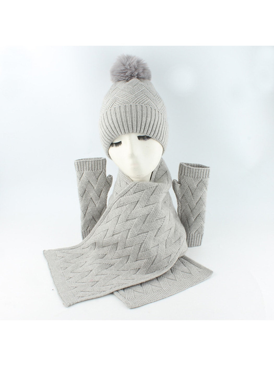 Haila - Women's Winter Scarf Hat Gloves Set