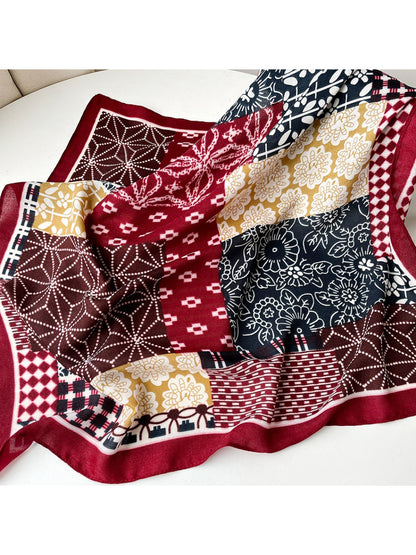 Scarvii - Mixed Pattern Bandana Scarf