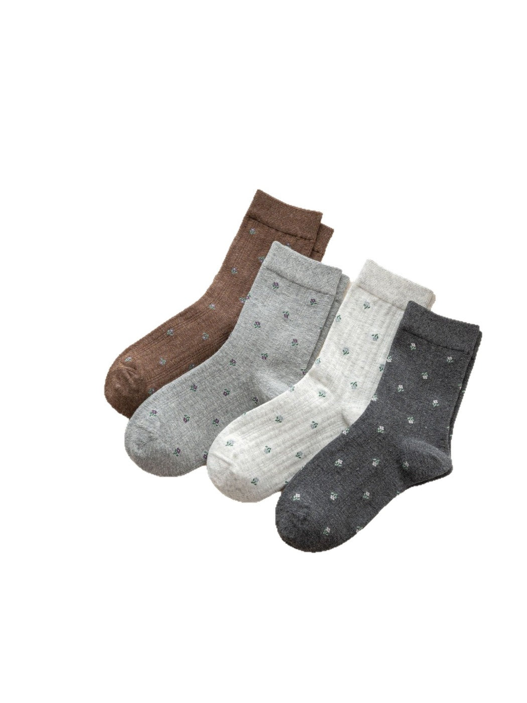 Rufia – Elegant Heart Detail Mid-Calf Socks