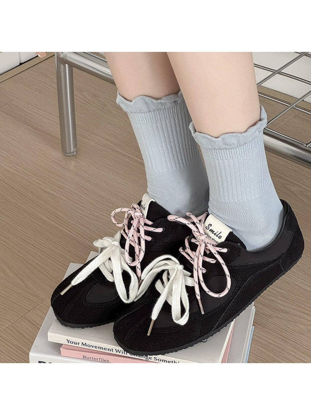 Rufia - Ruffled Ribbed Soft Cozy Socks
