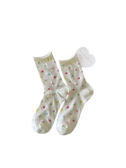 Rufia - Pastel Texture Mix Crew Socks