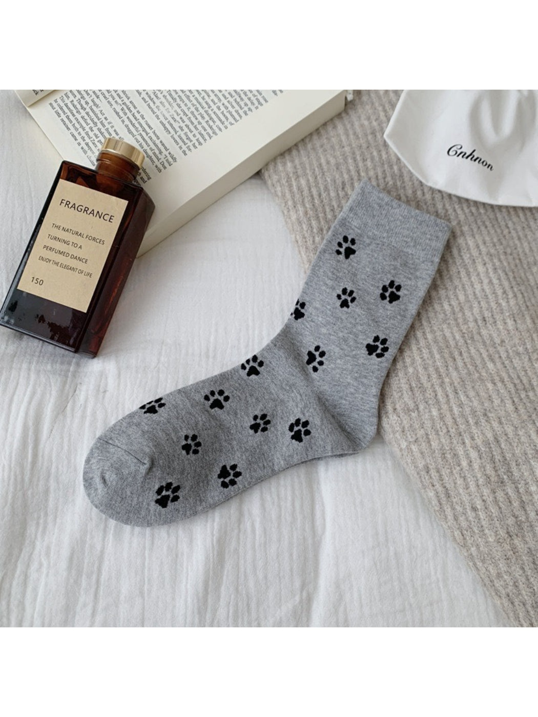 Rufia - Cute Paw Print Crew Socks product image 4