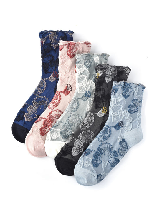 Rufia – Capsule 3D Floral Crew Socks