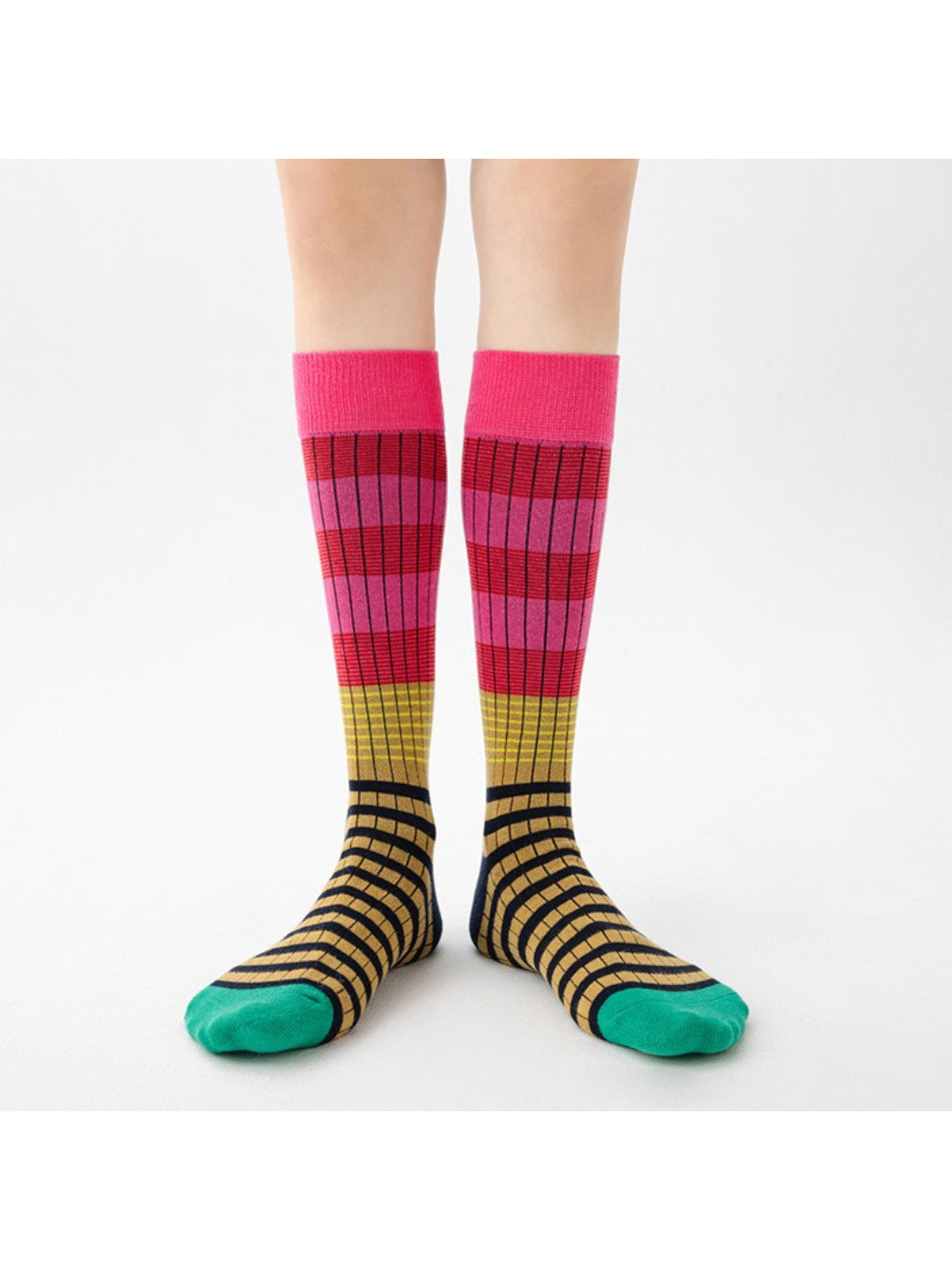 Rufia - Bold Colorblock Striped Mid-Calf Socks product image 3