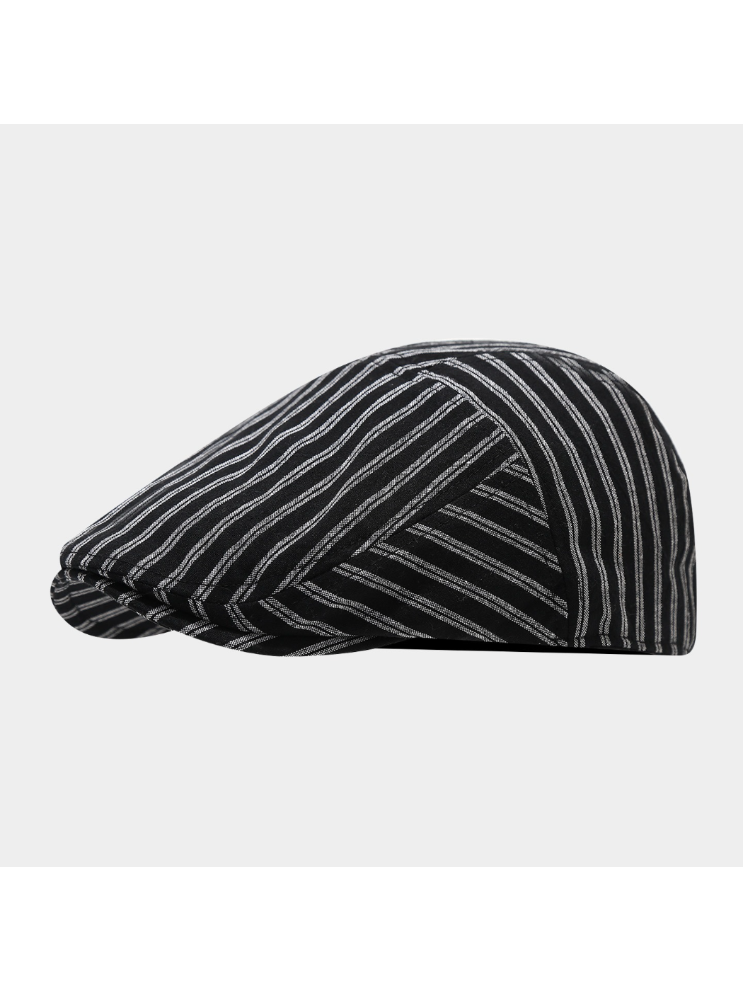 Haila - Stripe Patchwork Newsboy Cap