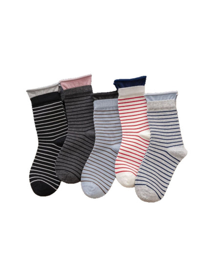 Rufia – Colorblock Stripe Mid-Calf Socks