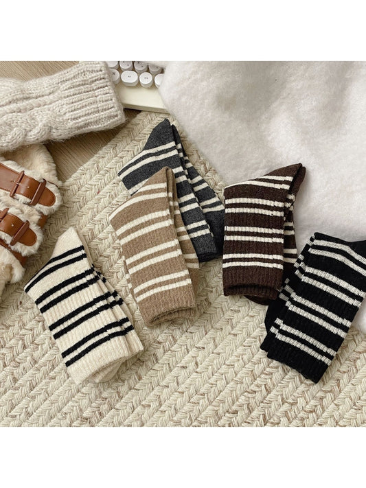 Rufia - Minimal Stripe Casual Crew Socks