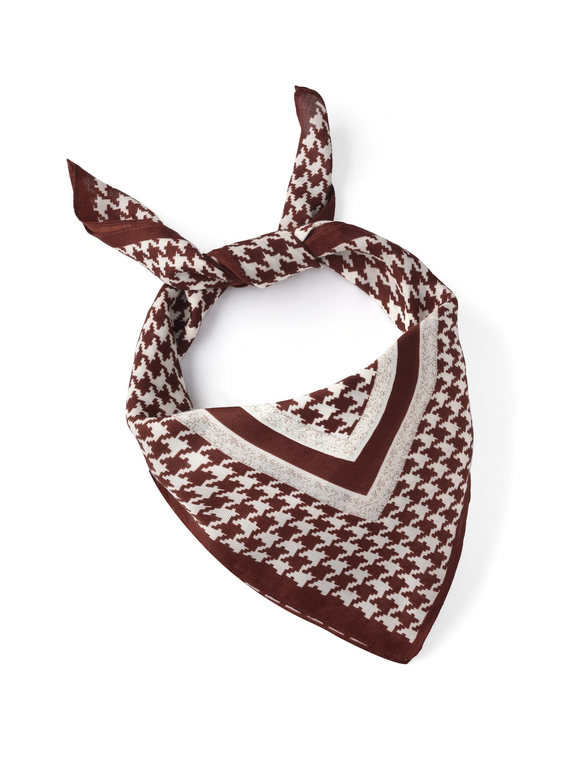 Scarvii - Classic Houndstooth Square Scarf