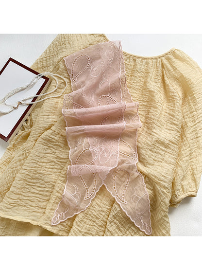 Scarvii - Long Narrow Lace Scarf