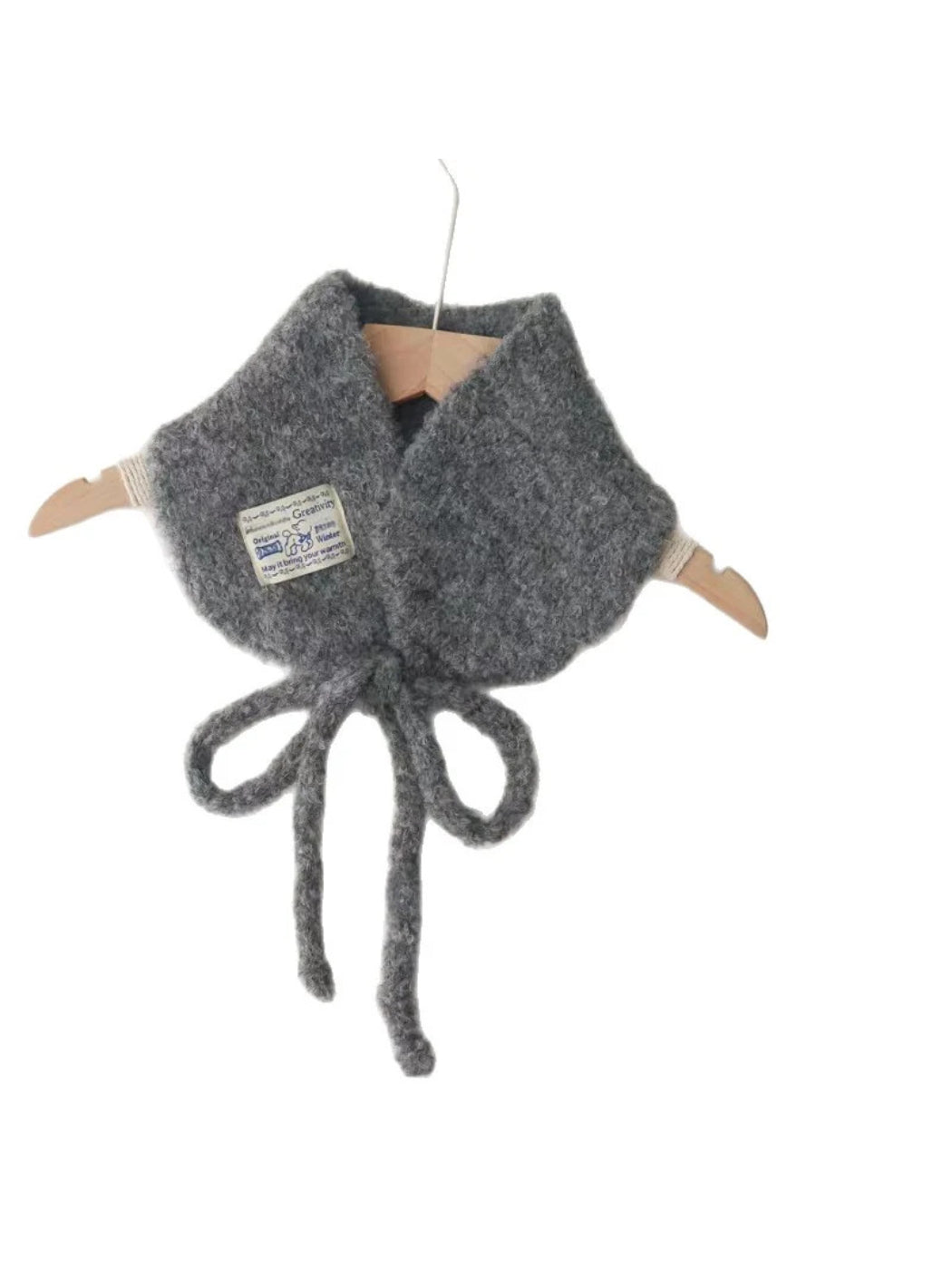 Scarvii - Soft Knit Tie Front Scarf