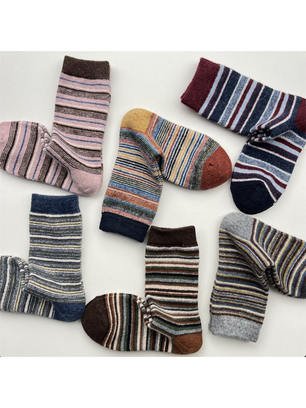 Rufia - Multi-Stripe Knit Crew Socks product image 2