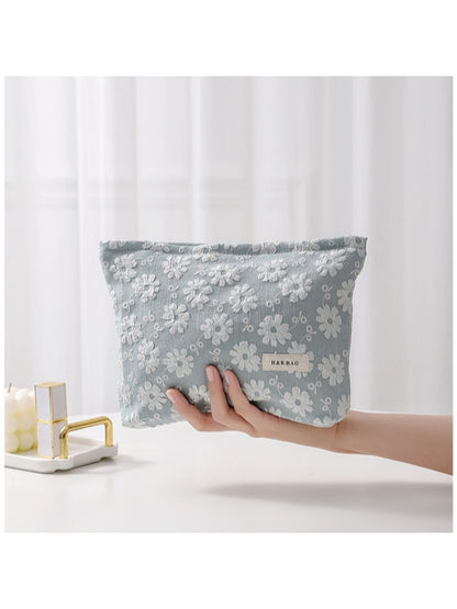 Cosbai Floral Geometric Zipper Makeup Pouch Bag product image