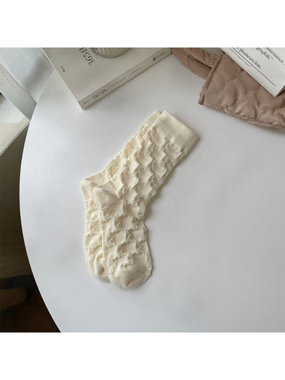 Rufia - Sculpted Texture Crew Socks