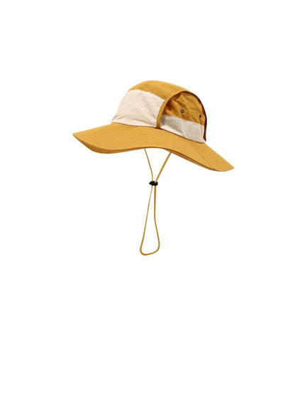 Haila casual lightweight travel sun hat in beige color shown from front angle