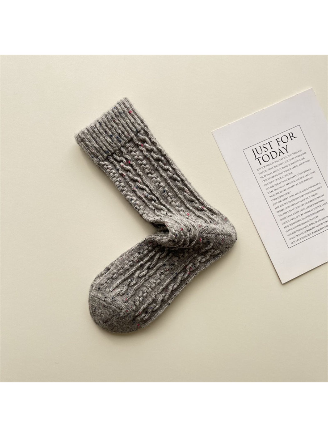 Rufia - Cozy Cable Knit Crew Socks product image 5