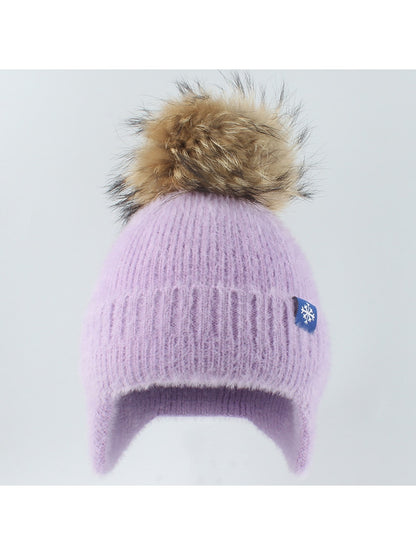Haila - Simple Brimless Ear Coverage Knit Beanie