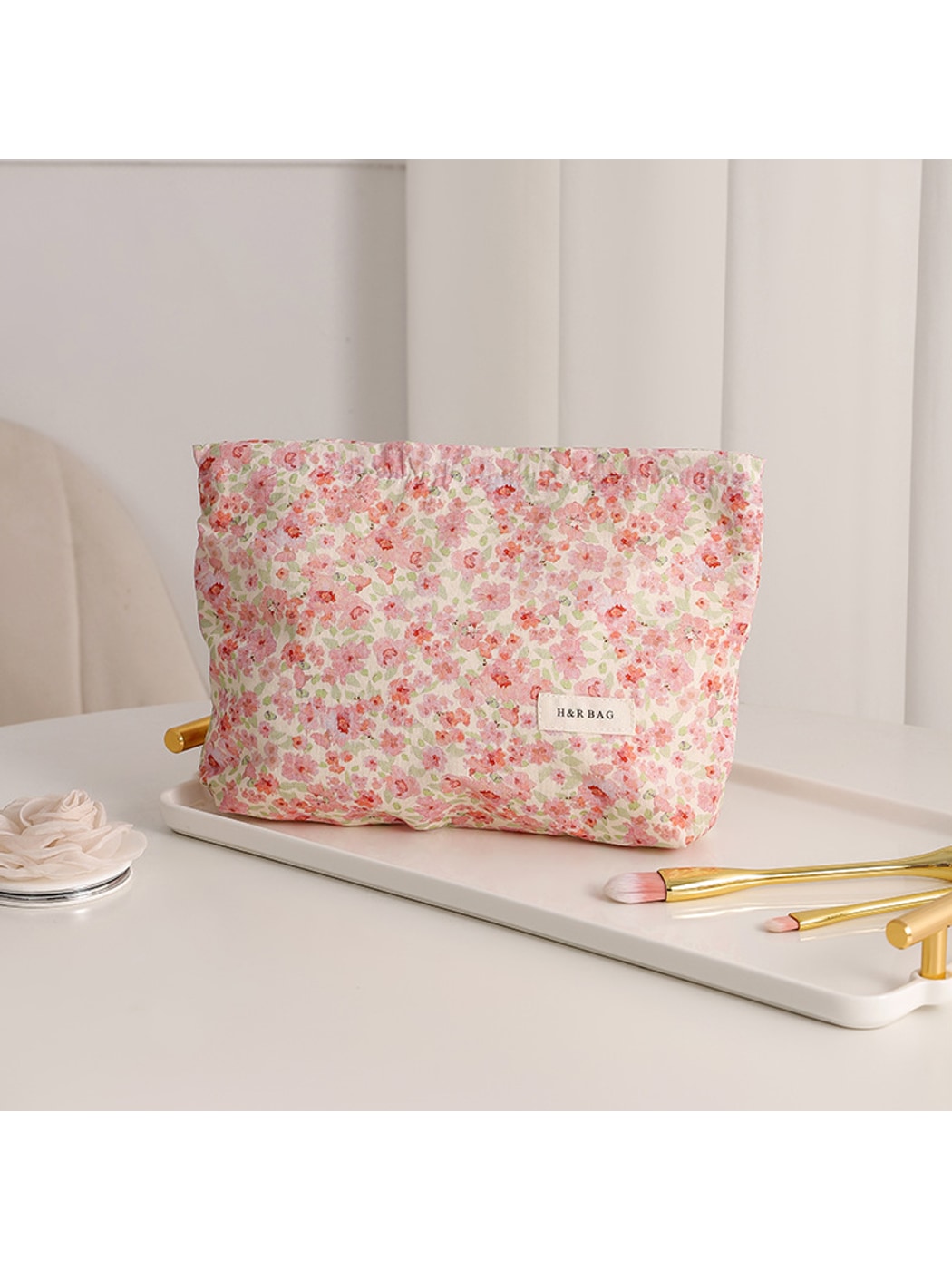 Cosbai - Floral Daily Beauty Storage Bag