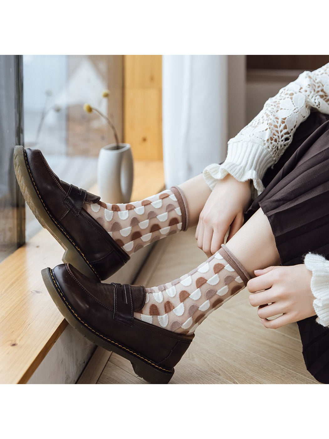 Rufia - Mesh Pattern Crew Socks product image 8