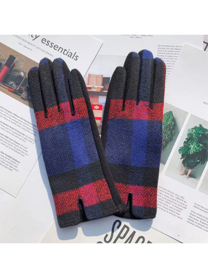 Gloving - Women's Plaid Touchscreen Winter Gloves
