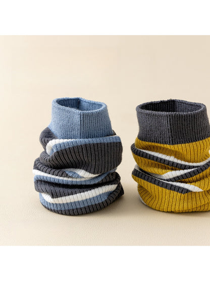 Rufia - Preppy Colorblock Striped Casual Crew Socks