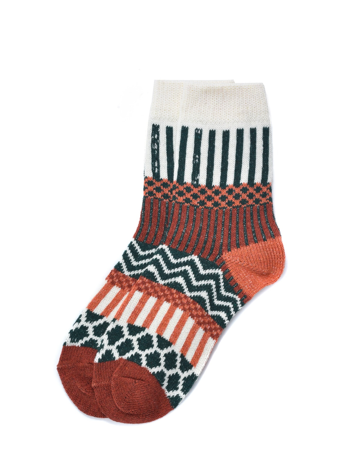 Rufia - 5 Pairs Bohemian Wool-Blend Socks Set