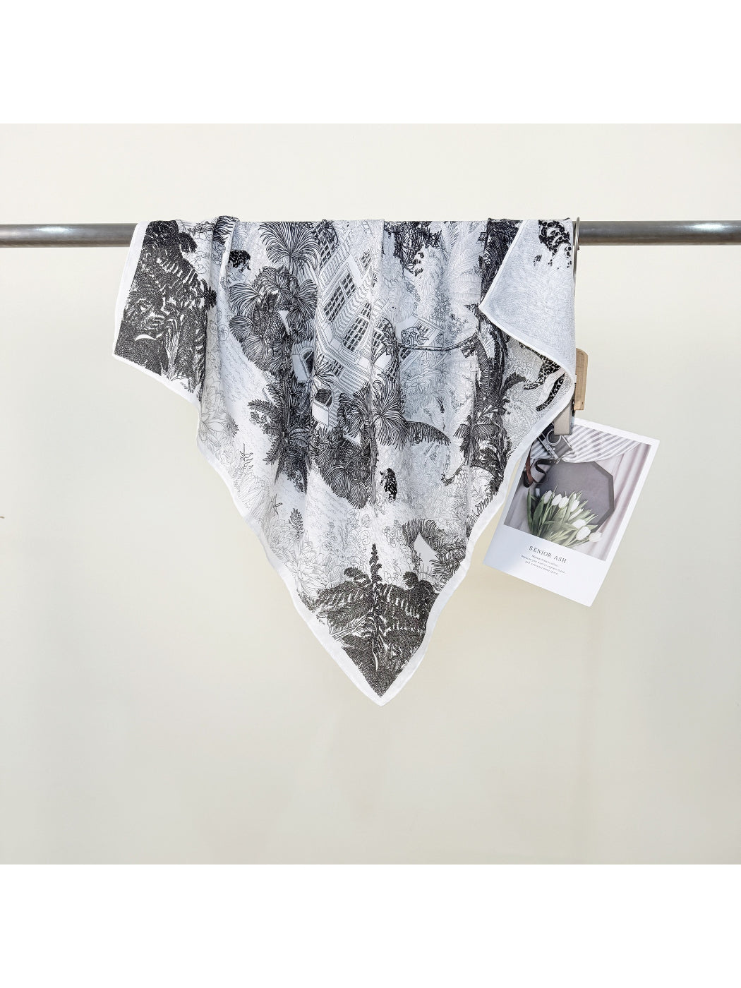 Scarvii - Vintage Botanical Print Square Scarf
