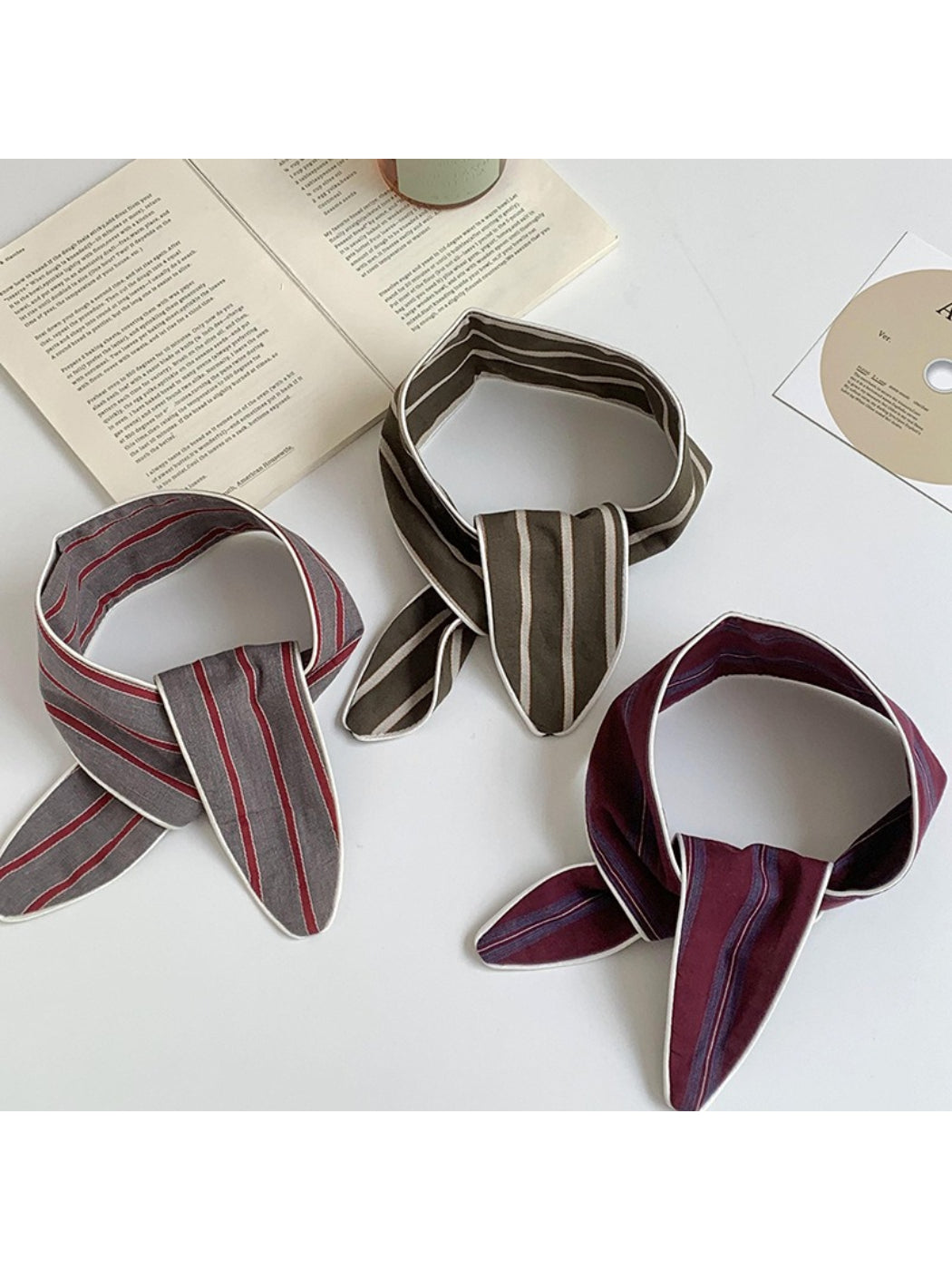 Scarvii - Vintage Stripe Skinny Scarf
