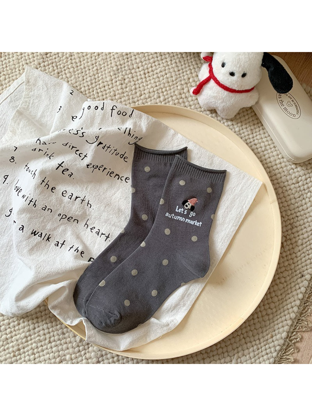 Rufia - Graphic Polka Dot Crew Socks product image 2