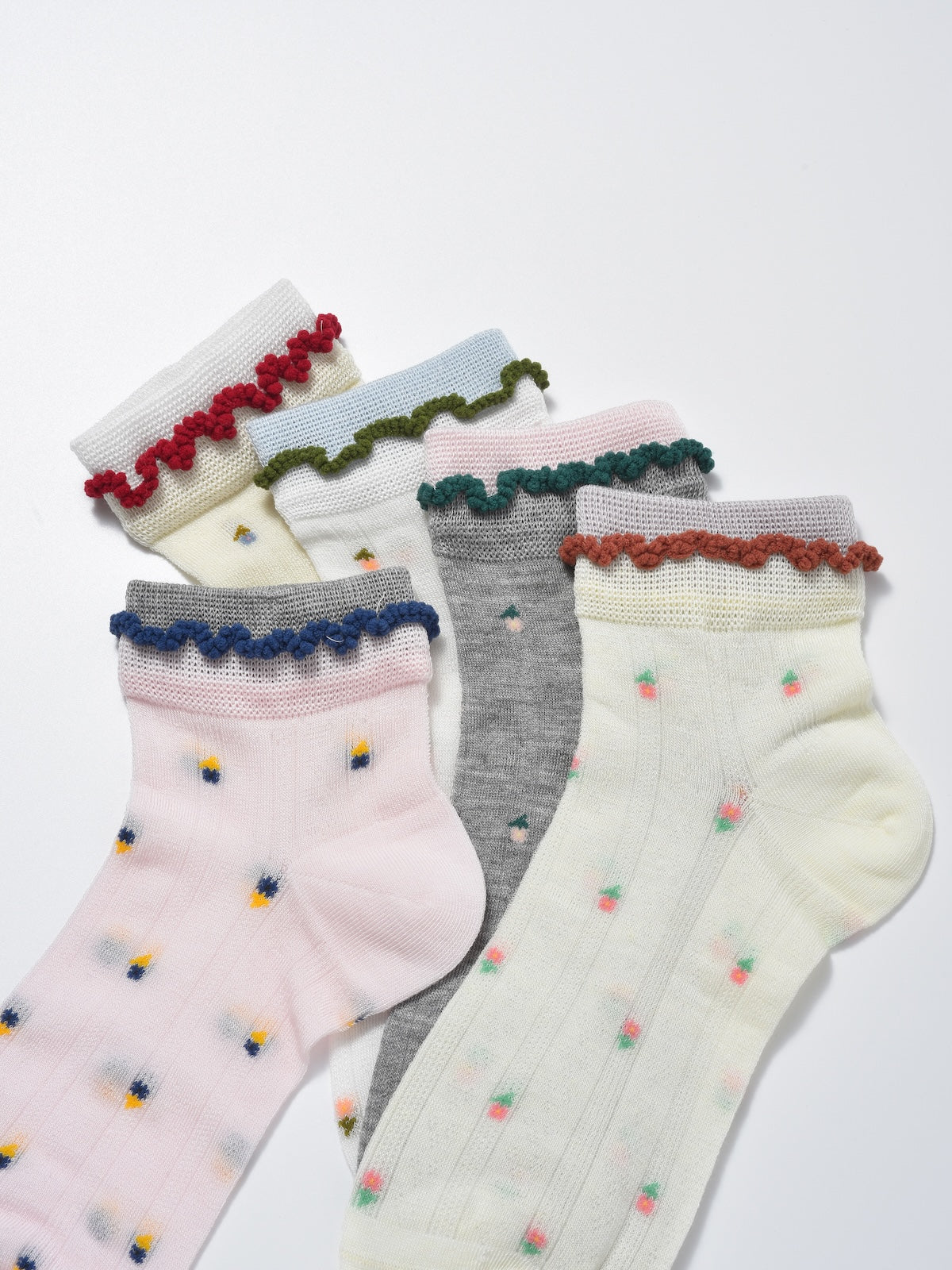 Rufia - Mini Flower Ribbed Ankle Socks product image 8