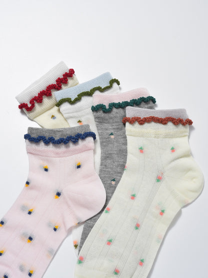 Rufia - Mini Flower Ribbed Ankle Socks product image 8