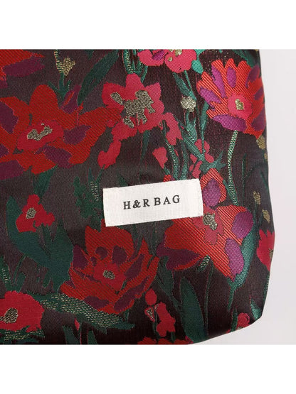 Cosbai - Sweet Floral Handheld Makeup Storage Bag