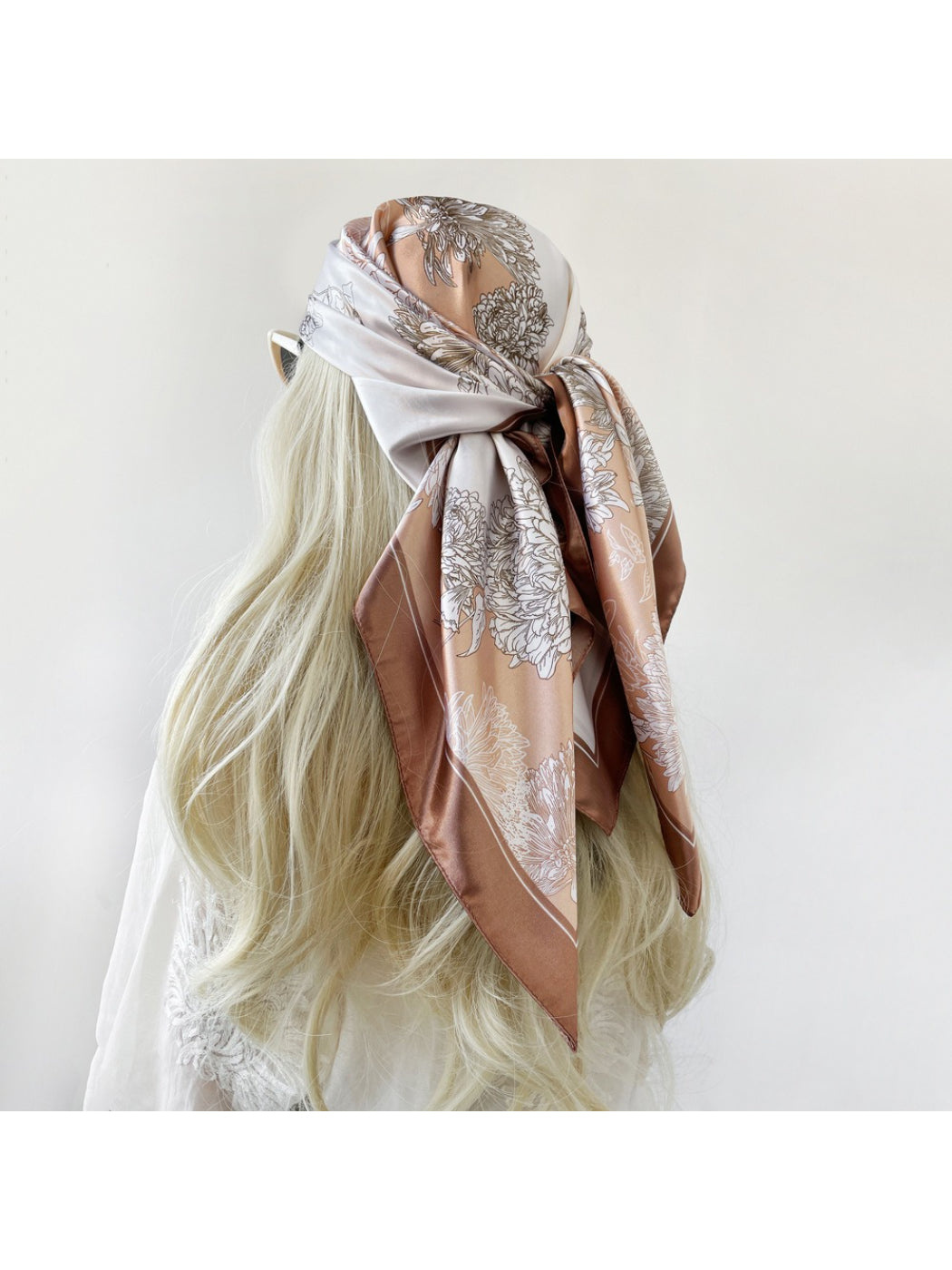 Scarvii - Botanical Line Art Square Scarf