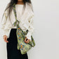 Cosbai - Vintage Floral Corduroy Tote Bag