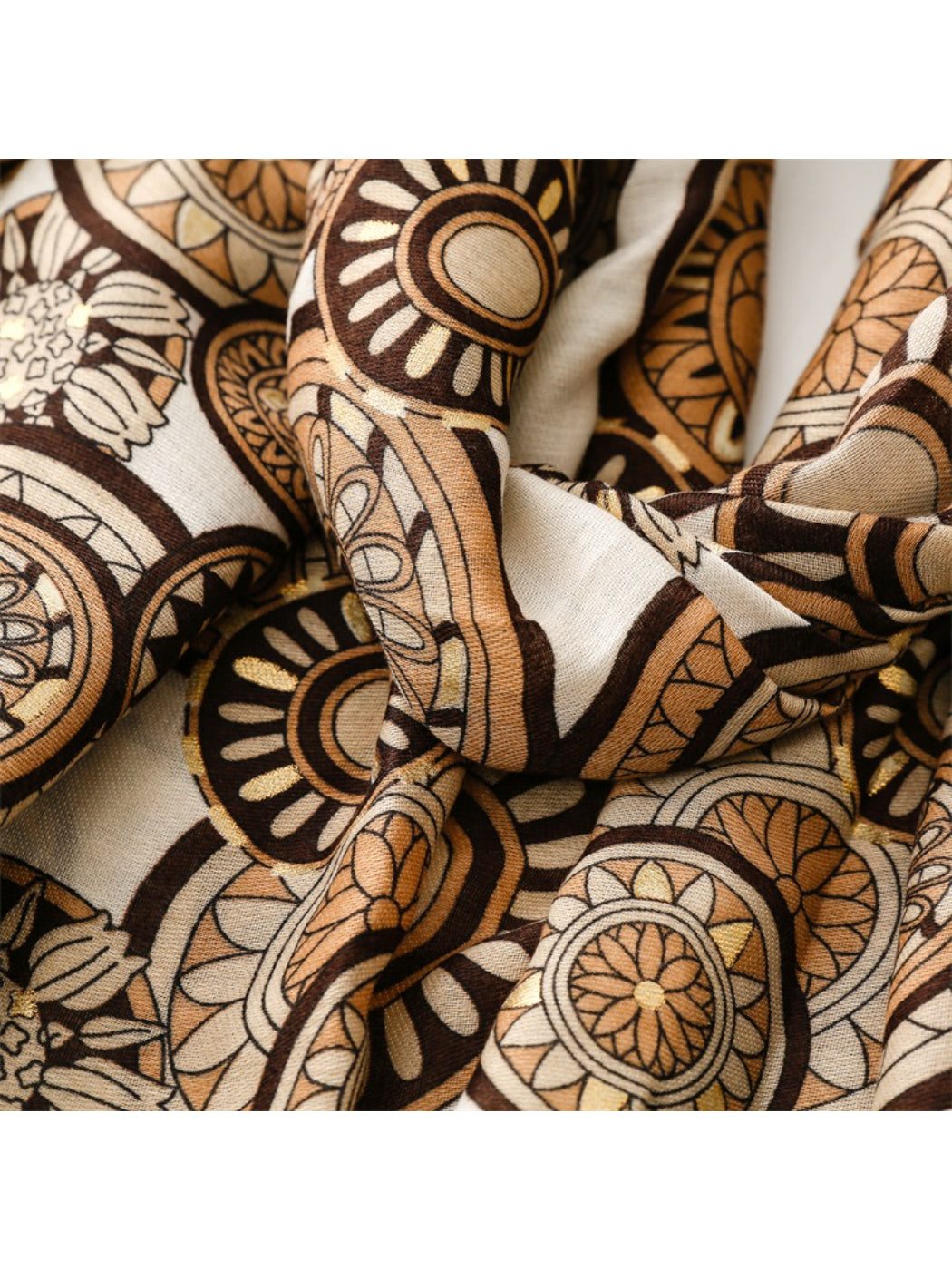 Scarvii - Soft Tone Medallion Pattern Everyday Scarf