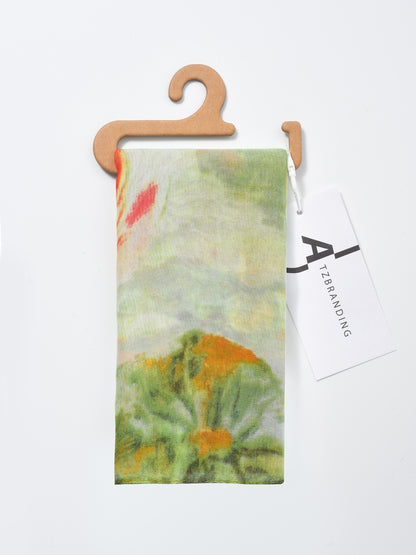 Scarvii - Spring Summer Watercolor Floral Scarf