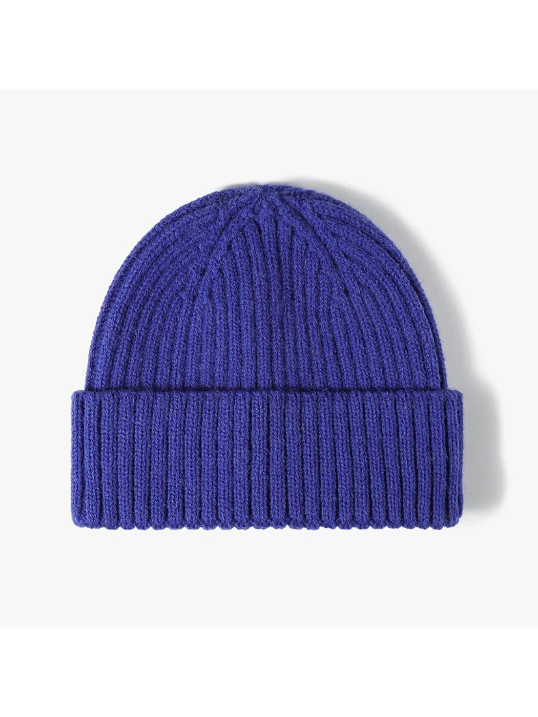 Haila - Solid Ribbed Cuffed Knit Beanie