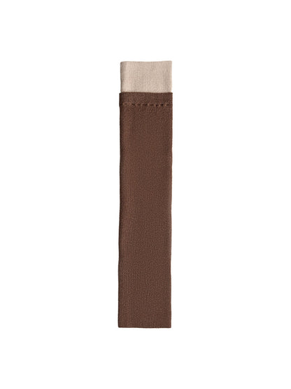 Cozyra - Contrast-Cuff Ribbed Knit Leg Warmers