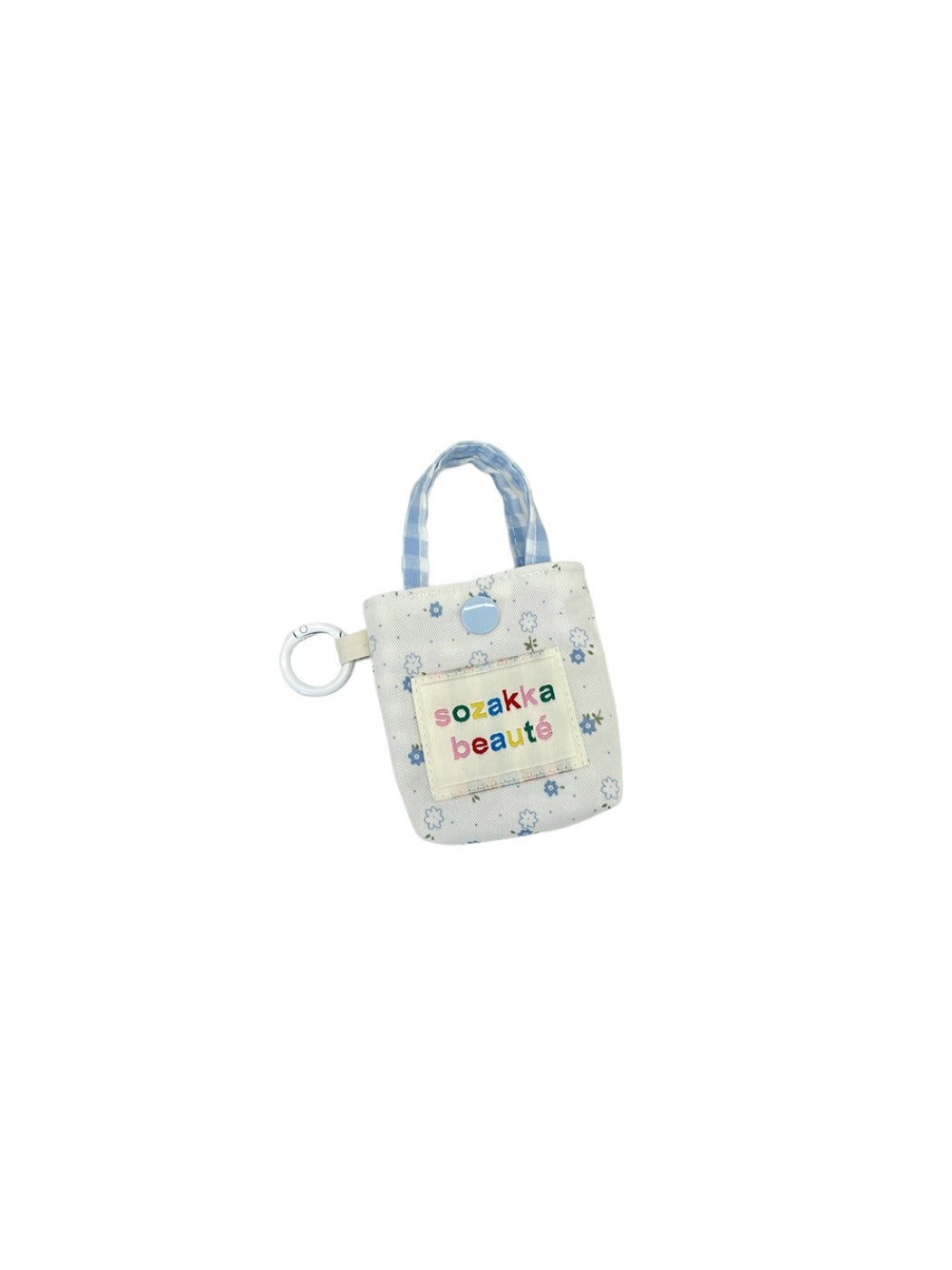 Cosbai - Floral Patchwork Mini Earphone Pouch & Coin Purse