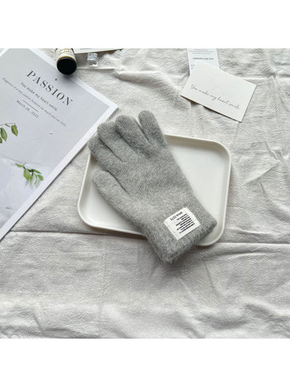 Gloving - Fuzzy Solid-Color Winter Gloves